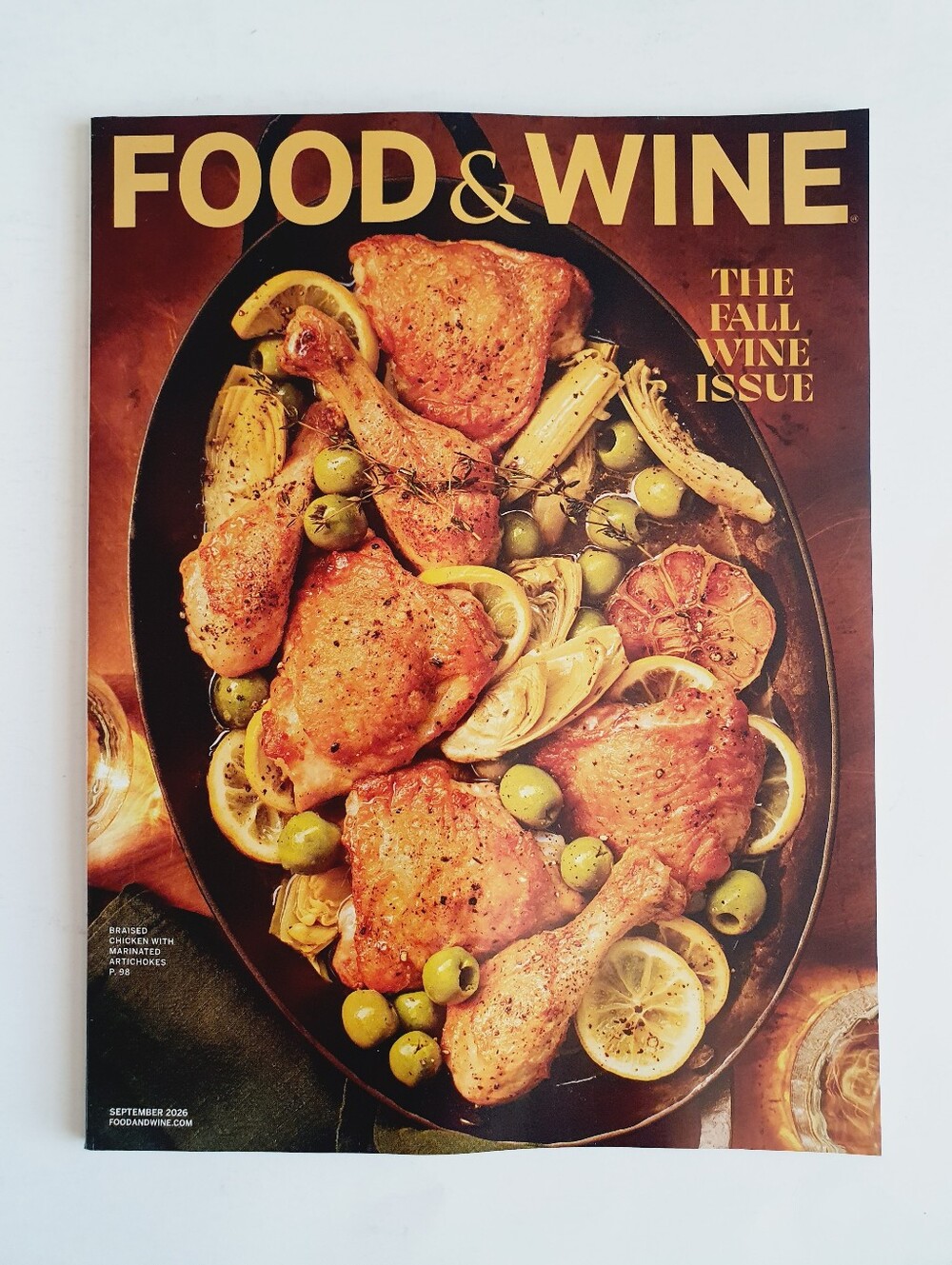 Food & Wine Magazine September, 2026 - The Fall Wine issue